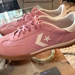 Converse Pink Low-Top Retro Runner Sneakers